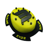 FLUO YELLOW SPARKS KNEE SLIDERS CURVED EVO-3